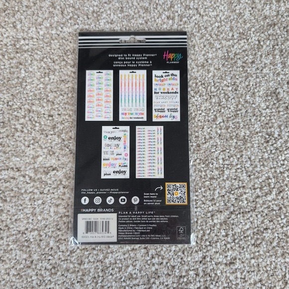 Happy‎ Planner Happy Brights Colorful Plan Things Sticker Sheets 105 pc - Picture 4 of 5